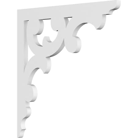 Ekena Millwork Vienna Architectural Grade PVC Bracket, 5/8"W X 14"D X 14"H BKTP01X14X14VI